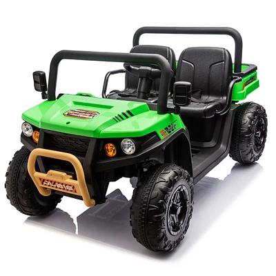 Streamdale Furniture 24V Xxxl Kids Ride On Utv W/Parents Remote Control, Two-seater, Automatic tipping bucket, Rear wheel suspension, Slow start