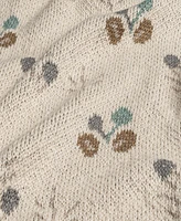 Crane Baby Infants Avery Cotton Poppy Knitted Blanket