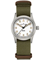 Hamilton Women's Swiss Khaki Field Green Textile Strap Watch 33mm