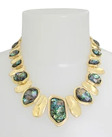 Robert Lee Morris Soho Abalone Molten Collar Necklace