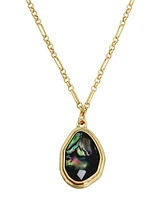 Robert Lee Morris Soho Abalone Molten Pendant Necklace