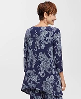 Jm Collection Women's Printed Swing Top, Exclusively at Macy's