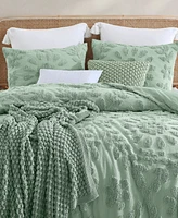 Peri Home Chenille Laurel 3-Pc. Duvet Cover Set