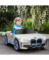 Streamdale Furniture Electric Car for Kids, 12V Licensed Bmw Ride on Car with 2.4G Remote Control, Suspension System, Horn Honking, Music, Lights for