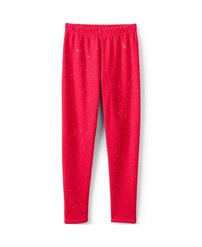 Lands' End Girls Fleece Lined Legging