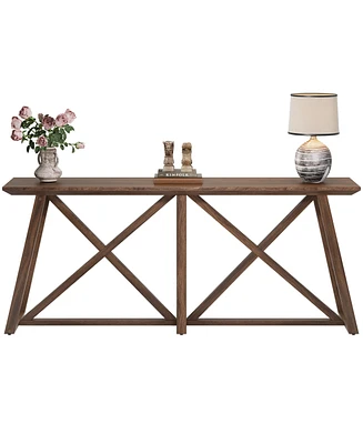 Tribesigns Farmhouse Console Table for Entryway: 70.9