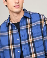 Tommy Hilfiger Men's Regular-Fit Heavy Brushed Check Shirt