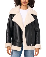 Vince Camuto Women's Faux-Shearling Aviator Jacket