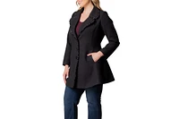 Kiyonna Plus Juliette Satin Trim Coat