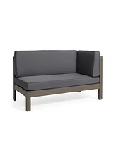 Brava X-Back Corner Bench-r With Coffee Table