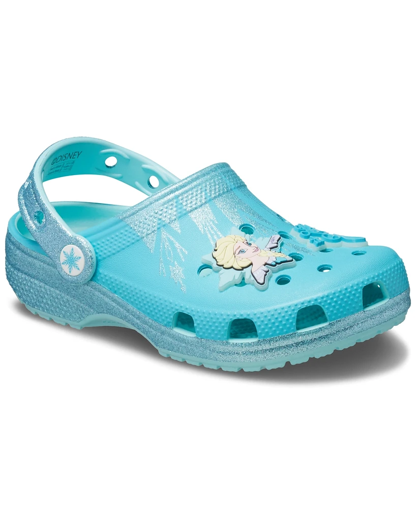 Crocs x Frozen Little Girls Elsa Classic Clogs from Finish Line