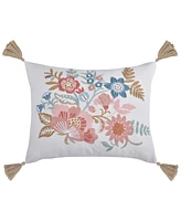 Levtex Lottie Embroidered Decorative Pillow, 14" x 18"