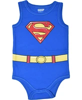 Justice League Baby Boys Batman Superman The Flash 5 Pack Bodysuits Newborn to