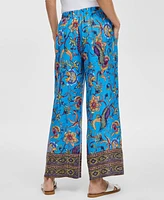 Jm Collection Women's Printed High-Rise Wie-Leg Pants, Exclusively at Macy's