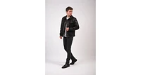 Furniq Uk Men's Leather Jacket, Black, Created for Macy's