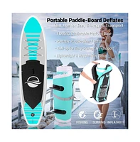 SereneLife Free-Flow Inflatable Sup, Stand-Up Paddle-Board (10.5 ft.)