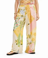 Desigual Women's Patched palazzo pants