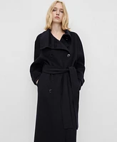 Mango Women's Double-Breasted Wool Coat