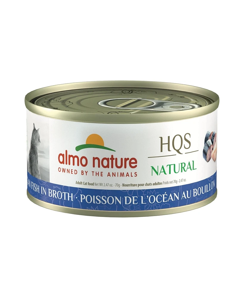 Almo Nature Hqs Natural Cat 24pk (2.47oz): Ocean Fish In Broth