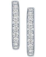 Forever Grown Diamonds Lab-Grown Diamond Hoop Earrings (1 ct. t.w.) in Sterling Silver or 14k Gold-Plated Sterling Silver