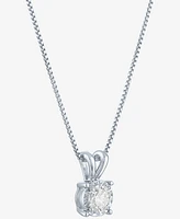 Forever Grown Diamonds Lab-Grown Diamond Pendant Necklace (1/3 ct. t.w) in Sterling Silver