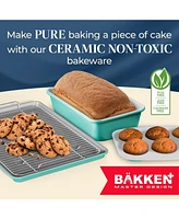 Bakken- Swiss Bakken 8-Piece Stackable Bakeware Set - Ceramic Non-Stick Coating, Baking Sheets, Assorted Baking Pans, Ptfe, Pfoa & Pfos Free