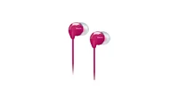 Philips Pink Wired Headphones - Compact Design, Clear Sound, Lightweight, Comfortable Fit, Tangle-Resistant Cable, 3.5mm Jack