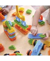 Kaplan Early Learning Snap and Stack Thistle Blocks - 160 Pieces - Assorted pre