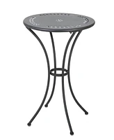 Simplie Fun Whimsical Lourdes Bistro Set: Durable Outdoor Elegance