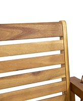 Tasmania Acacia Wood Porch Swing: Durable, Spacious, And Serene