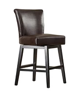 Streamdale Furniture 28-Inch Pu Leather Swivel Counter Stool