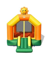 Inolait Kids Inflatable Bounce Jumping Castle House with Slide without Blower