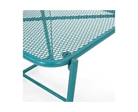 Simplie Fun Elba 15.5" Modern Mesh Side Table With Durable Iron Frame