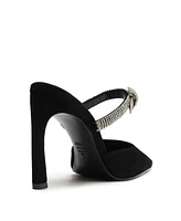 Schutz Women's Cultivated Pearl Curve Pointed Toe Pumps