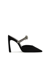 Schutz Women's Cultivated Pearl Curve Pointed Toe Pumps