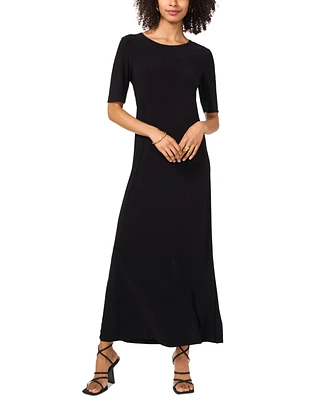 Vince Camuto Women's Elbow-Sleeve Maxi Dress