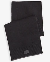 Cole Haan Men's Heritage Ribbed-knit Tipped Scarf