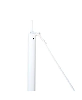 Sun Sail Shade Canopy Adjustable Installation Pole/Pipe Kit White