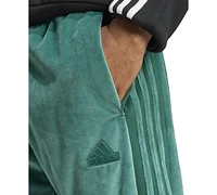 adidas Men's Tiro Velour Three-Stripe Track Pants