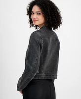 Tinseltown Juniors' Denim Moto Jacket