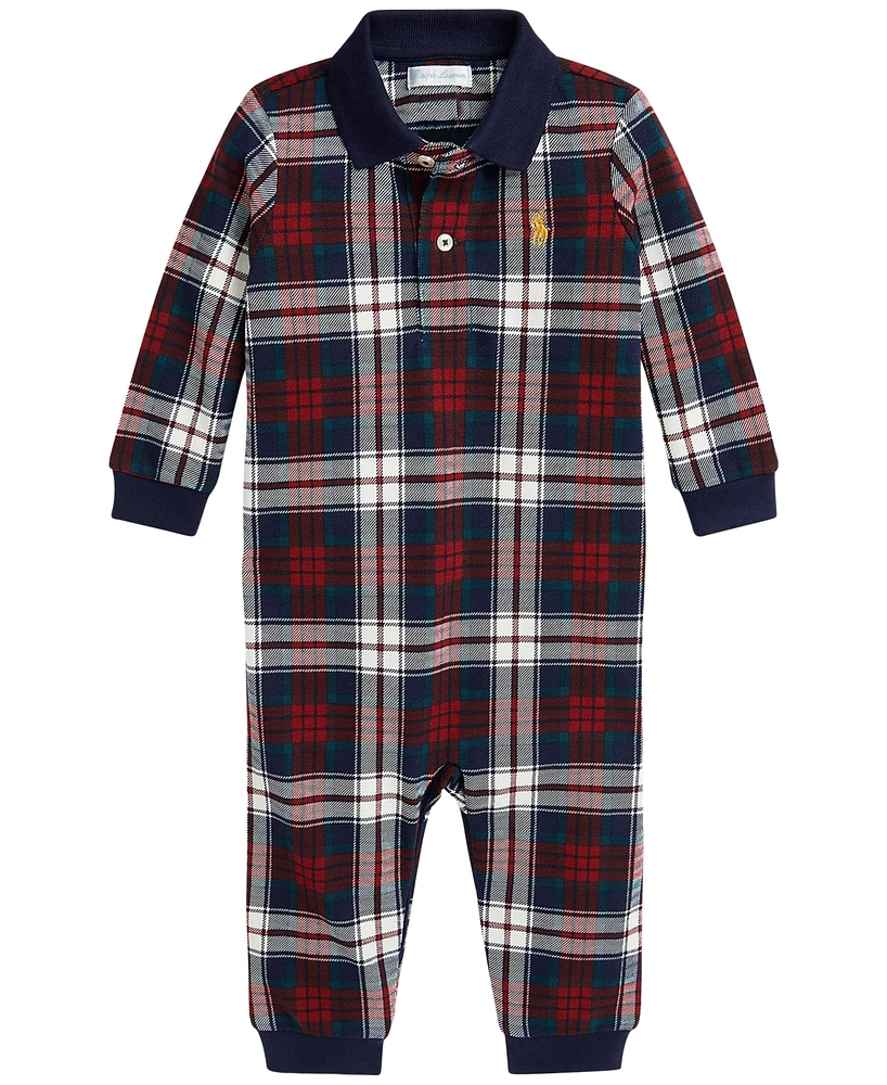 Polo Ralph Lauren Baby Boys Plaid Coverall