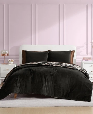 Betsey Johnson Solid Velvet 2-Pc. Comforter Set, Twin