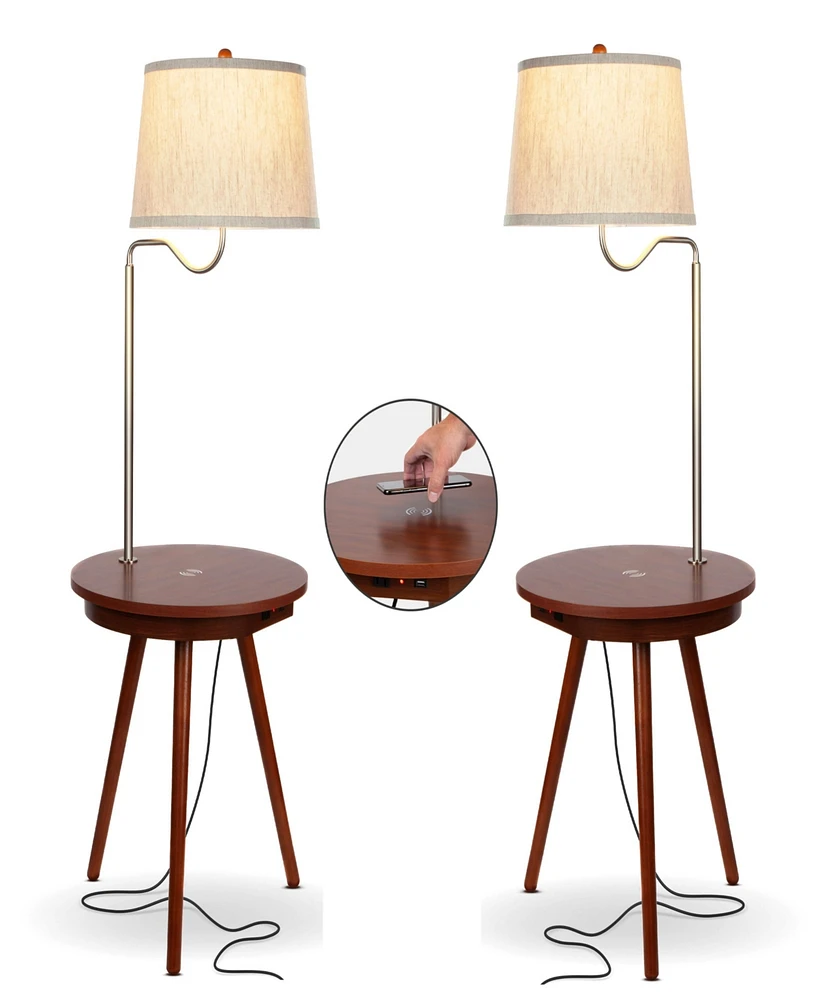 Owen Led Table and Lamp Bundle with Usb Charging Port (56")