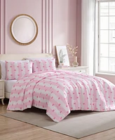 Betsey Johnson Bow Stripe Reversible 8-Pc. Comforter Set