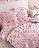 Betsey Johnson Ballet Bows Reversible -Pc. Duvet Cover Set