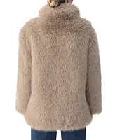 Sanctuary Women's Carmen Faux-Fur Spread-Collar Coat