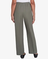 Alfred Dunner Petite Classic Full Elastic Medium Mid Rise Pant