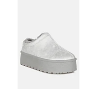 London Rag Lottys Faux Leather Platform Classic Slip-On