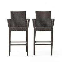 Modern Faux Rattan Outdoor Barstools: Durable, Stylish, And Weather-Resistant