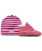 Timberland Baby Girls' Crib Booties and Cap Set from Finish Line